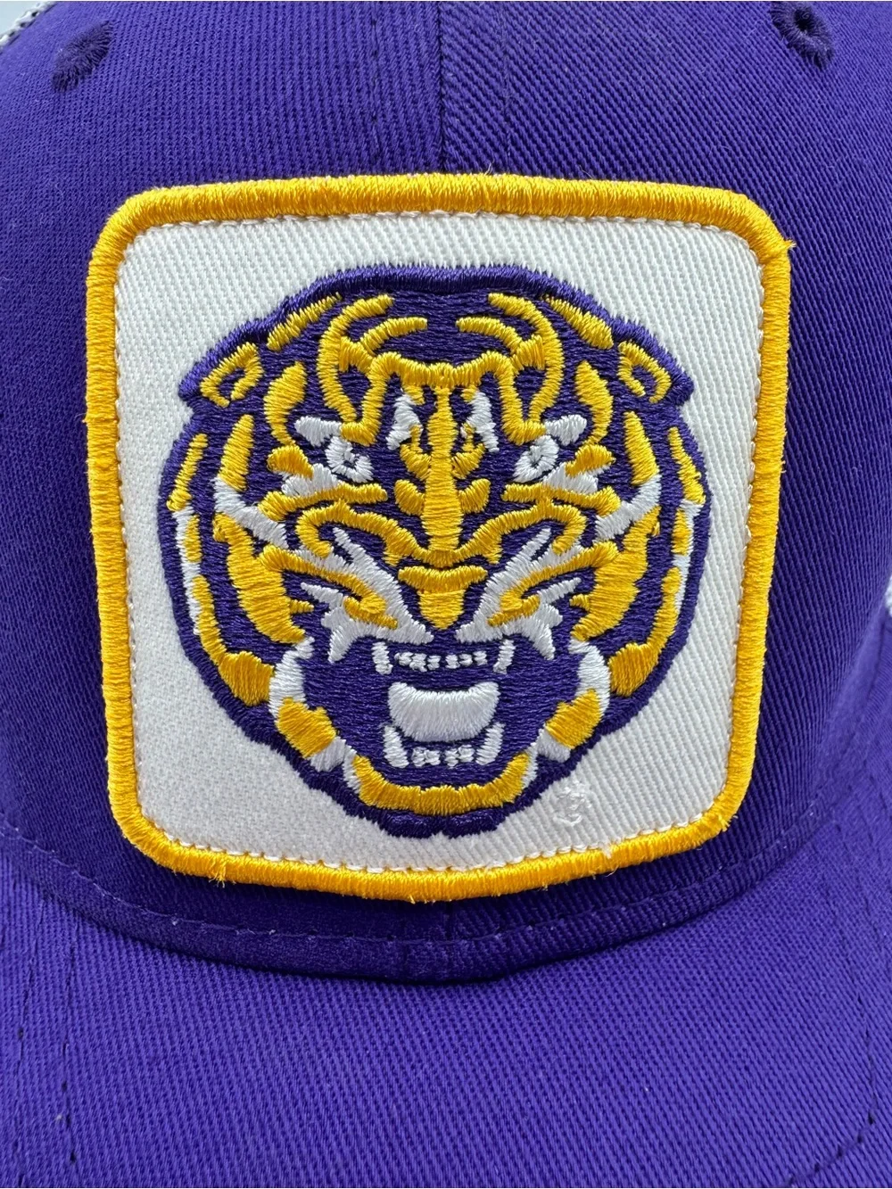 Nike LSU Tigers Classic 99 Trucker Snapback Hat Purple Throwback Logo